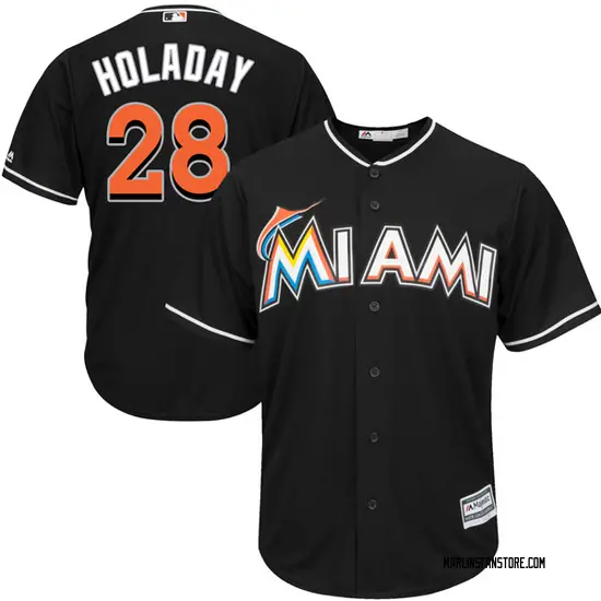 Bryan Holaday Miami Marlins Authentic Cool Base Alternate Majestic ...